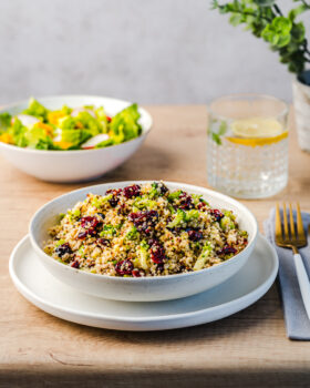 Mieszanka komosy ryżowej z żurawiną